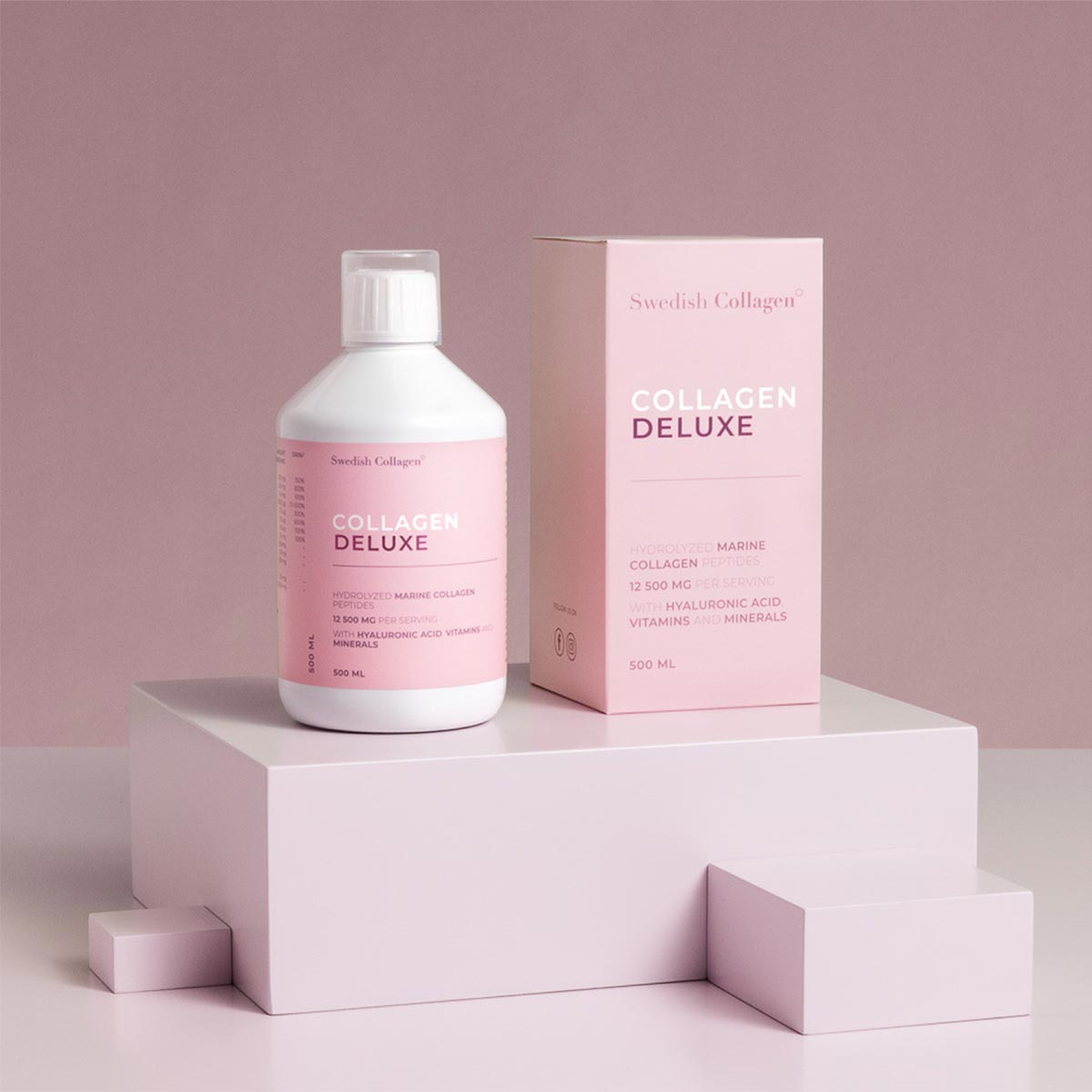 Colagénio Marinho Líquido Deluxe 500ml - Pack 3 unidades