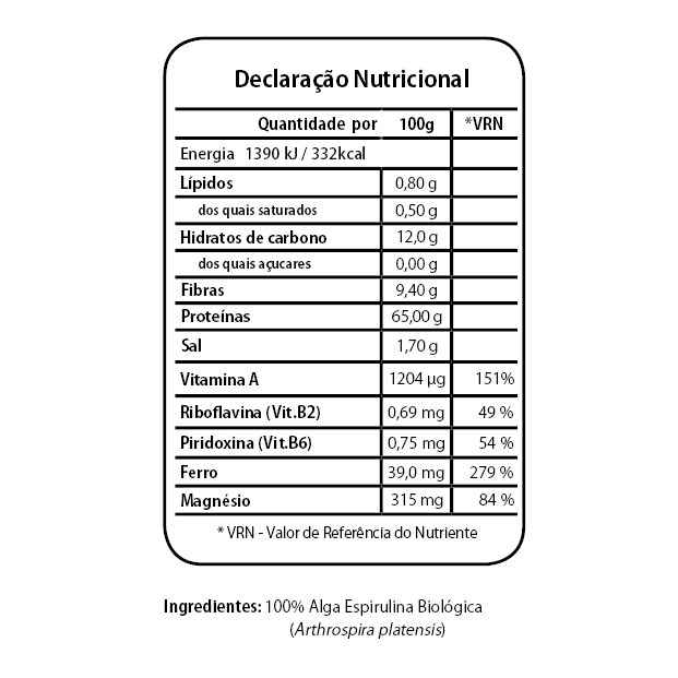 Espirulina em Pó Bio - Micro alga ancestral rica em minerais